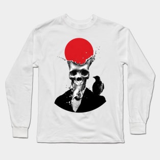 Splash Skull Long Sleeve T-Shirt